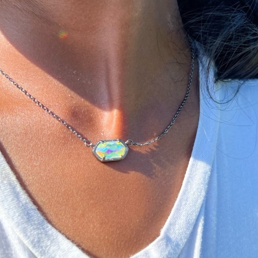 Hematite Finish Ab Swarovski Elements Necklace - image 7